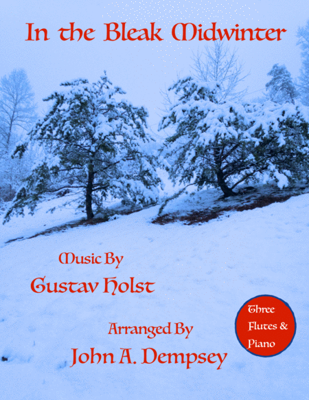 In The Bleak Midwinter Quartet For Three Flutes And Piano Sheet Music