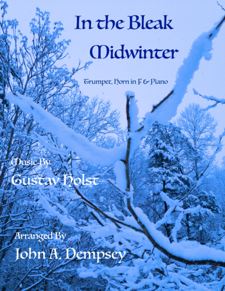 Free Sheet Music In The Bleak Midwinter Trio For Trumpet Horn In F And Piano