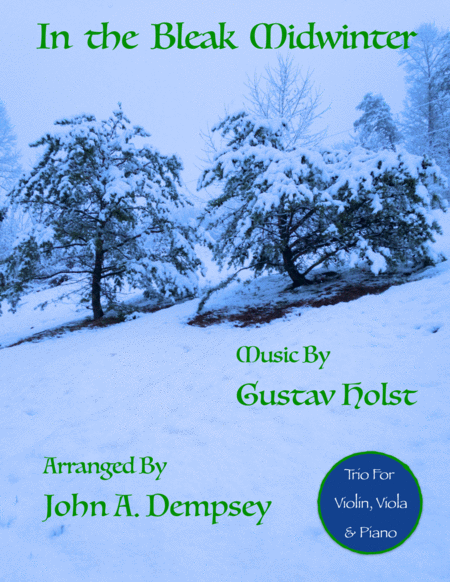 In The Bleak Midwinter Trio For Violin Viola And Piano Sheet Music