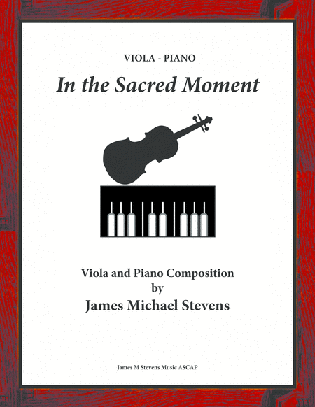 Free Sheet Music In The Sacred Moment Viola Piano