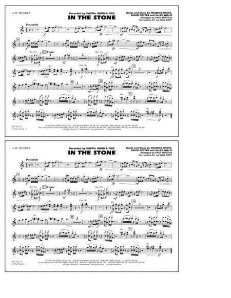 Free Sheet Music In The Stone Arr Paul Murtha 1st Bb Trumpet