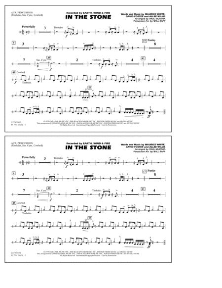 In The Stone Arr Paul Murtha Aux Percussion Sheet Music