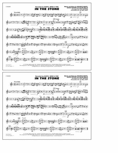 In The Stone Arr Paul Murtha F Horn Sheet Music