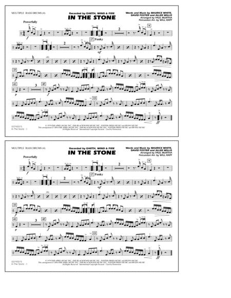 In The Stone Arr Paul Murtha Multiple Bass Drums Sheet Music