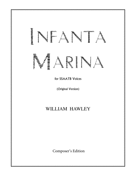 Free Sheet Music Infanta Marina