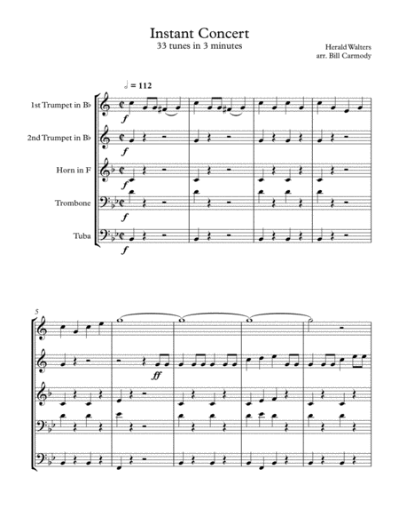 Instant Concert Sheet Music