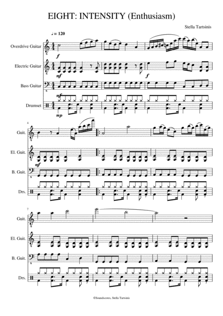 Intensity Sheet Music