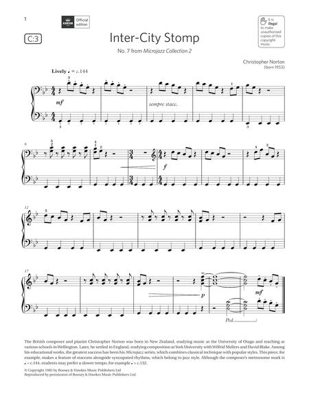 Free Sheet Music Inter City Stomp Grade 2 List C3 From The Abrsm Piano Syllabus 2021 2022