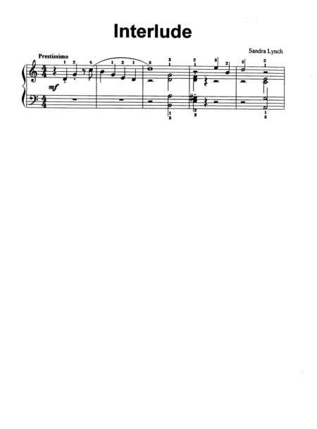 Interlude Sheet Music