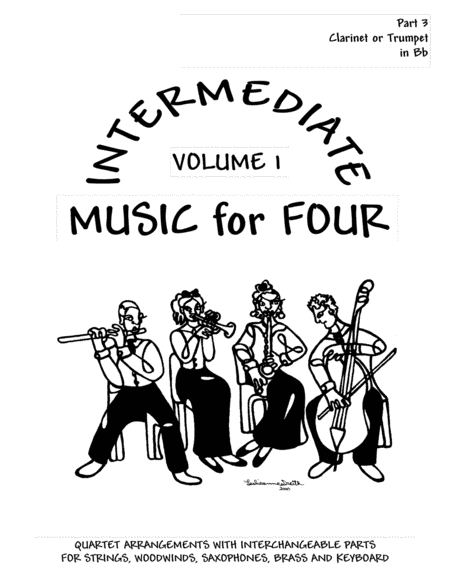 Free Sheet Music Intermediate Music For Four Volume 1 Part 3 For Clarinet Or Trumpet In Bb 72133