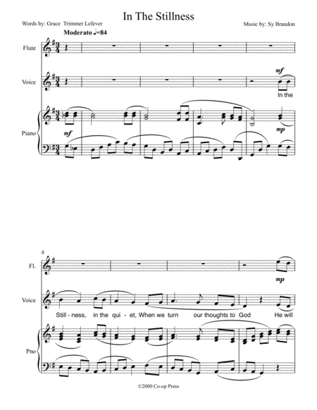 Inthe Stillness Sheet Music