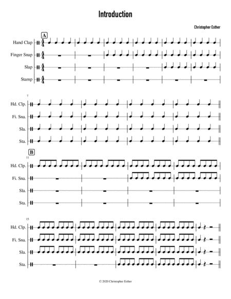 Free Sheet Music Introduction Beginning Rhythm Ensemble