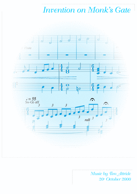 Invention On Monks Gate Sheet Music