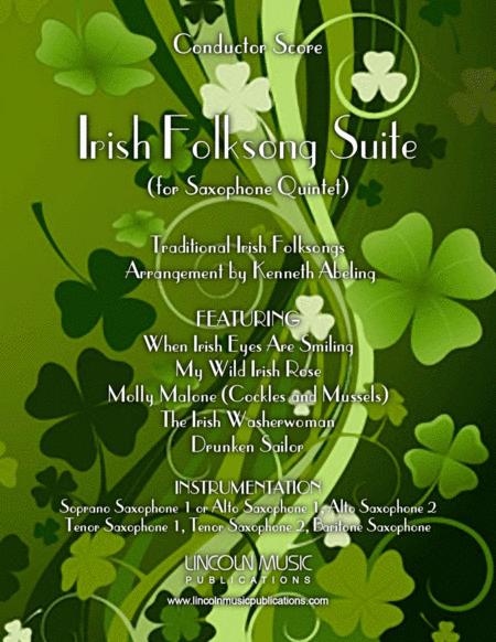 Free Sheet Music Irish Folksong Suite For Saxophone Quintet Sattb Or Aattb