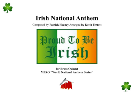 Free Sheet Music Irish National Anthem Amhrn Na Bhfiann For Brass Quintet