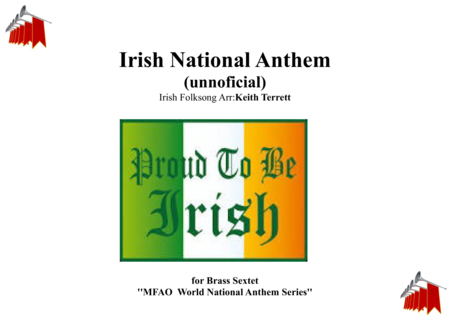 Irish National Anthem Unofficial For Brass Sextet Sheet Music