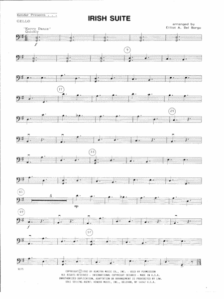 Free Sheet Music Irish Suite Cello