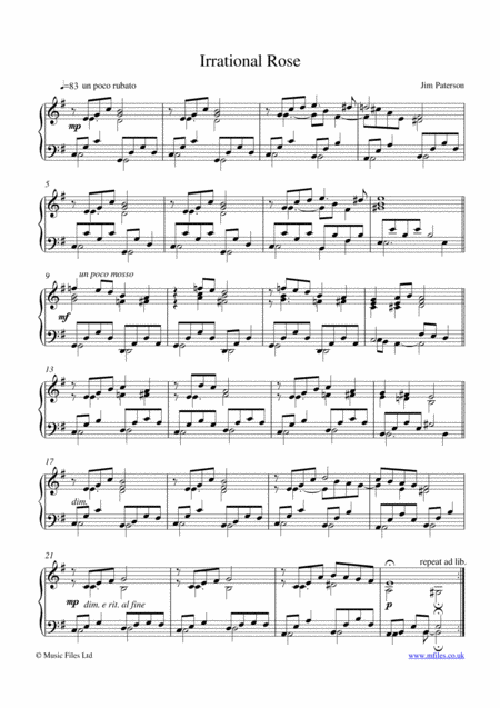 Irrational Rose Sheet Music