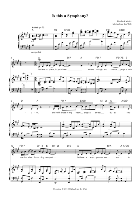 Is This A Symphony Sheet Music