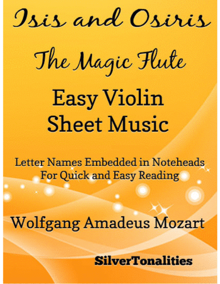 Isis And Osiris The Magic Flute Easy Violin Sheet Music Sheet Music