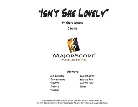 Isnt She Lovely 9 Piece Instrumental Sheet Music