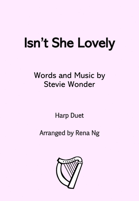 Isnt She Lovely Harp Duet Intermediate Sheet Music