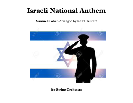 Israeli National Anthem For String Orchestra Hatikvah Sheet Music