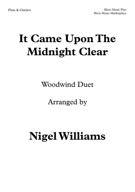 It Came Upon The Midnight Clear Duet For Flute And Clarinet Sheet Music