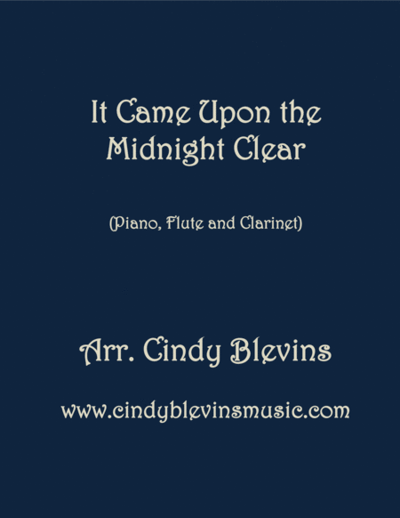 It Came Upon The Midnight Clear For Piano Flute And Clarinet Sheet Music