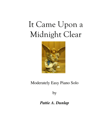 Free Sheet Music It Came Upon The Midnight Clear L H Melody