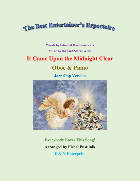 Free Sheet Music It Came Upon The Midnight Clear Piano Background For Oboe And Piano