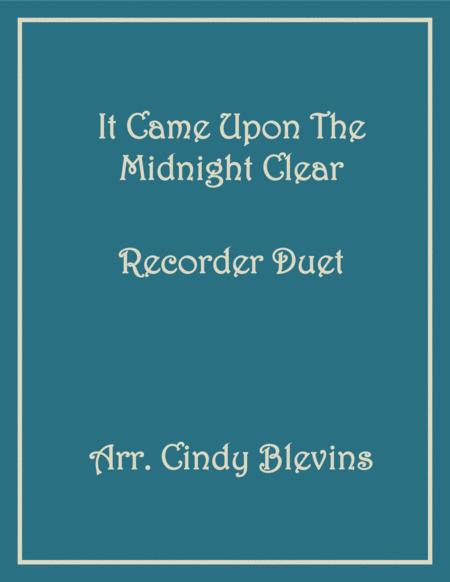 It Came Upon The Midnight Clear Recorder Duet Sheet Music