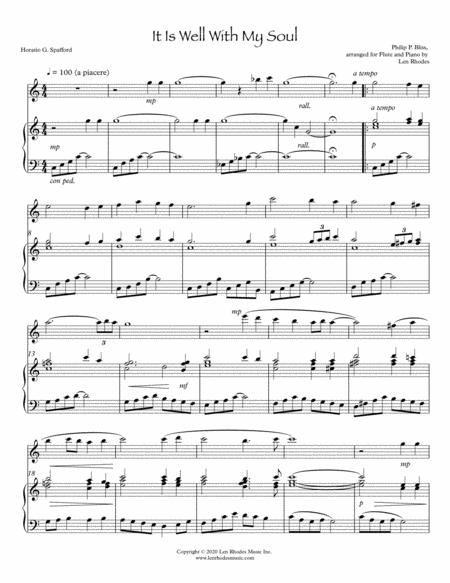 It Is Well With My Soul A Contemporary Arrangement For Flute And Piano Sheet Music