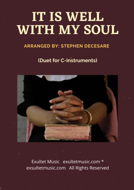 It Is Well With My Soul Duet For C Instruments Sheet Music