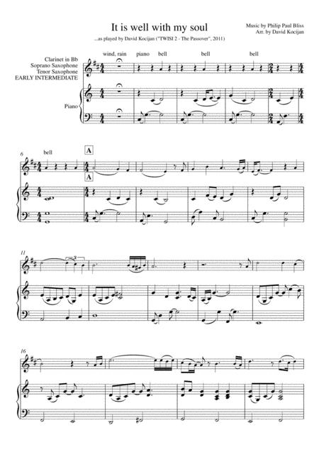 Free Sheet Music It Is Well With My Soul Piano Solo In Bb Early Intermediate