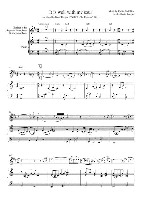 Free Sheet Music It Is Well With My Soul Piano Solo In Bb