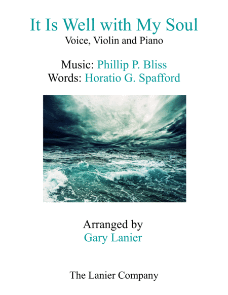 Free Sheet Music It Is Well With My Soul Voice Violin Piano With Score Parts