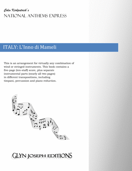 Free Sheet Music Italy National Anthem L Inno Di Mameli