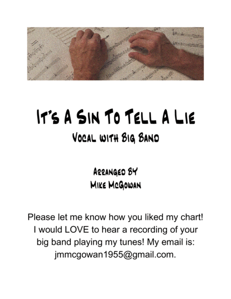 Its A Sin To Tell A Lie Sheet Music