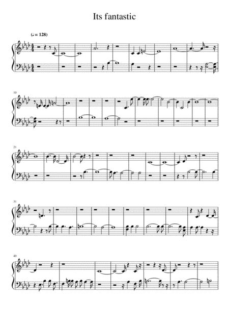 Free Sheet Music Its Fantastic