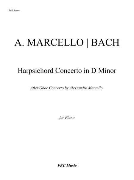 J Bach Concerto In D Minor Bwv 974 Complete Sheet Music