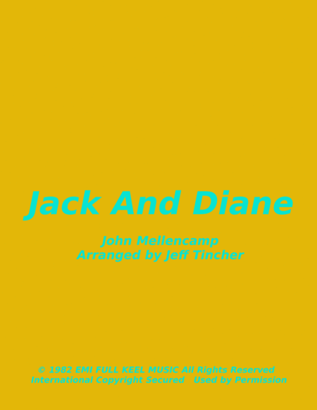 Jack And Diane Sheet Music