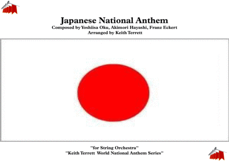 Japanese National Anthem For String Orchestra Mfao World National Anthem Series Sheet Music