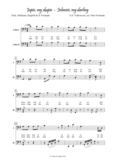 Japie My Skapie Sheet Music