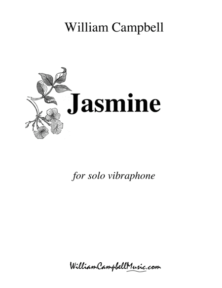 Free Sheet Music Jasmine For Solo Vibraphone