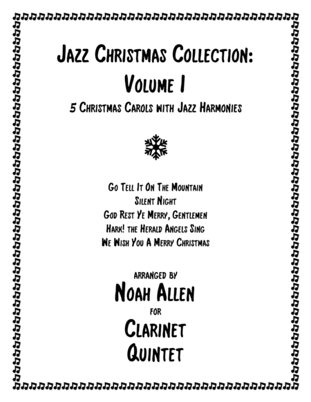 Jazz Christmas Collection Volume I Clarinet Quintet Sheet Music