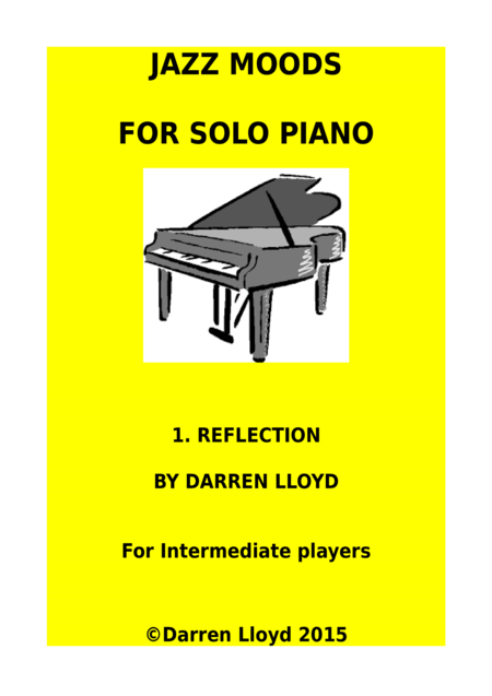 Jazz Moods For Solo Piano 1 Reflection Sheet Music