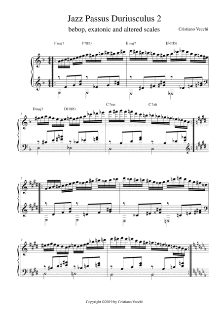 Free Sheet Music Jazz Passus Duriusculus 2