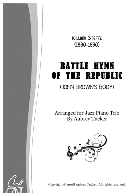 Free Sheet Music Jazz Piano Trio Battle Hymn Of The Republic John Browns Body William Steffe