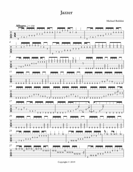 Jazzer Sheet Music